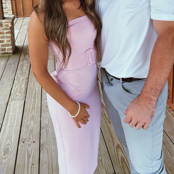 Amanda uprichard pink midi dress- like new - Picture 4 of 4